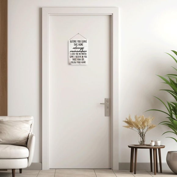 Inspirational Wall Art Décor-Before You Leave This Home Always Remember I Love U - Picture 3 of 7